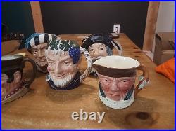 Royal Doulton Toby Jug Large, Falconer, Sancho Panca, Bacchus