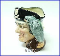 Royal Doulton Toby Jug Long John Silver Stien Mug 1951 Parrot Handle Cpt Flint