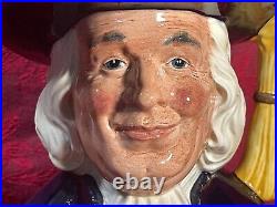 Royal Doulton Toby Jug MR. QUAKER D6738 Large Made in England Issued 1984