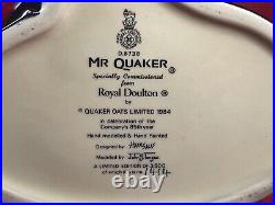 Royal Doulton Toby Jug MR. QUAKER D6738 Large Made in England Issued 1984