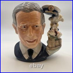 Royal Doulton Toby Jug Prince Charles Large Hand Crafted D7283