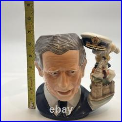 Royal Doulton Toby Jug Prince Charles Large Hand Crafted D7283