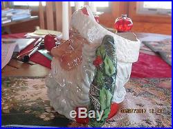 Royal Doulton Toby Jug Santa Claus #6794 Holly Wreath Handle