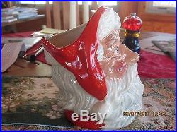 Royal Doulton Toby Jug Santa Claus #6794 Holly Wreath Handle