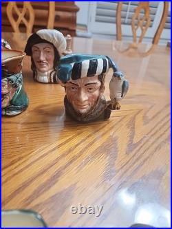 Royal Doulton Toby Jugs 18 Count in the lot, Large, Medium & Tini. Exc. Condit