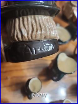 Royal Doulton Toby Jugs 18 Count in the lot, Large, Medium & Tini. Exc. Condit