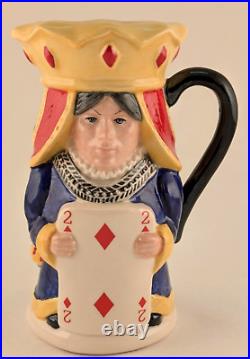 Royal Doulton Toby Jugs King & Queen Of Clubs Spades Diamonds Free Shipping