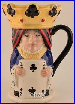 Royal Doulton Toby Jugs King & Queen Of Clubs Spades Diamonds Free Shipping