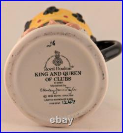 Royal Doulton Toby Jugs King & Queen Of Clubs Spades Diamonds Free Shipping