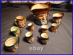 Royal Doulton Toby Jugs/Mugs lot of 10 Vintage/Antique In Great Condition