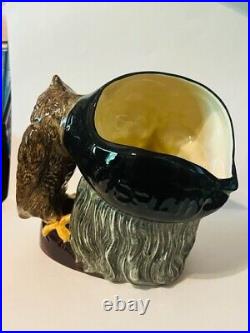 Royal Doulton Toby Mug Jug Cup Figurine England Antique Vtg 1959 Merlin Wizard