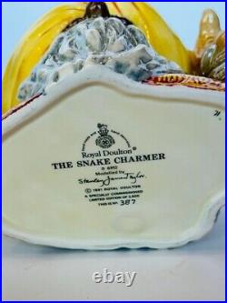 Royal Doulton Toby Mug Jug Cup Snake Charmer India box LIMITED EDITION Cobra vtg