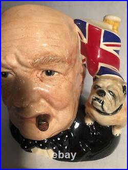 Royal Doulton Toby Mug Winston Churchill D 6907 Character Jug Of The Year