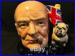 Royal Doulton Toby Mug Winston Churchill Toby Mug 1992 Character Jug Of The Year