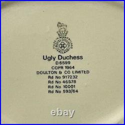 Royal Doulton'Ugly Duchess' Large Character 7Jug D6599 Made in England