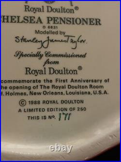 Royal Doulton Ultra Rare Character Jug Chelsea Pensioner D6831, Only 250 #171