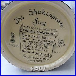 Royal Doulton Very Large Limited Edition William Shakespeare Jug, 1933
