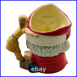 Royal Doulton Vintage 1981 Santa Claus Toby Jug Mug Large 8 Doll Handle Signed