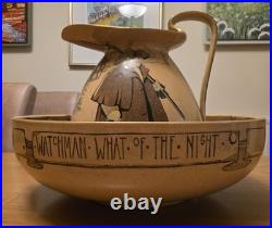 Royal Doulton Watcher Of the Nght Jug and Basin Set. Very Rare