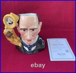 Royal Doulton Wilbur Wright D7179 Toby Jug Mug LE 455/1000 Large Signed NIB