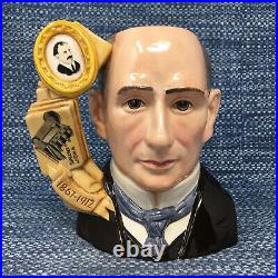 Royal Doulton Wilbur Wright Toby Jug D7179 Large 7 England Mint