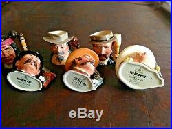 Royal Doulton Wild West Collection of Character Jugs Toby Mugs Excellent Conditi