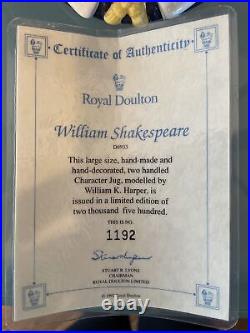 Royal Doulton William Shakespeare. D6933. Coa. From A Collection