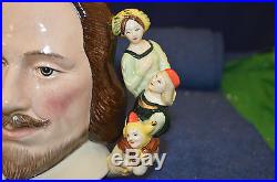 Royal Doulton''William Shakespeare'' Two Handed Large Toby Jug USC RD5972