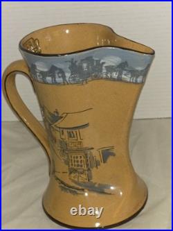 Royal Doulton William Ye DriverSeries Ware Pitcher Signed By Noke #D2645NICE