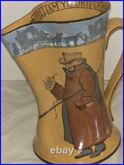 Royal Doulton William Ye DriverSeries Ware Pitcher Signed By Noke #D2645NICE