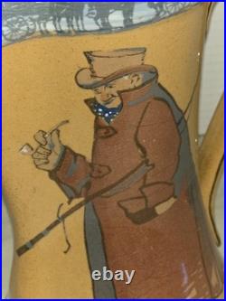 Royal Doulton William Ye DriverSeries Ware Pitcher Signed By Noke #D2645NICE