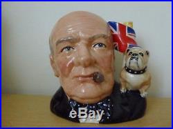 Royal Doulton Winston Churchill Character Jug of the Year Toby Jug 1992