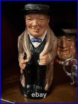 Royal Doulton Winston Churchill Character Toby Jug 8.5 no box