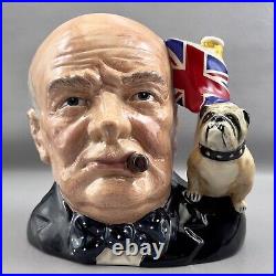 Royal Doulton Winston Churchill D6907 Character Jug Of The Year 1992 Bulldog