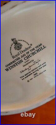 Royal Doulton Winston Churchill D6907 Character Jug Of The Year 1992 Bulldog