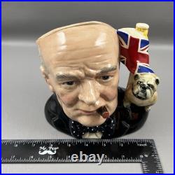 Royal Doulton Winston Churchill D6907 Character Jug Of The Year 1992 Bulldog COA