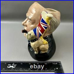 Royal Doulton Winston Churchill D6907 Character Jug Of The Year 1992 Bulldog COA