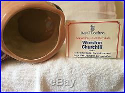 Royal Doulton Winston Churchill D6907 SE Large Figural Toby Mug Character Jug