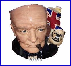 Royal Doulton'Winston Churchill' Large Character Jug of the Year (D6907) 1992