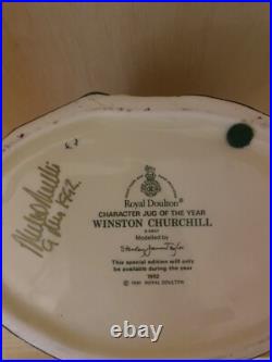 Royal Doulton'Winston Churchill' Large Character Jug of the Year (D6907) 1992