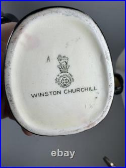Royal Doulton Winston Churchill Toby Jug Set of 3 England No Chips