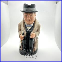 Royal Doulton Winston Churchill Toby Pitcher Mug Jug Large