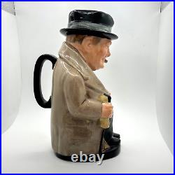 Royal Doulton Winston Churchill Toby Pitcher Mug Jug Large