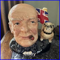 Royal Doulton'Winston Churchill' signed Character Jug of the Year (D6907) 1992