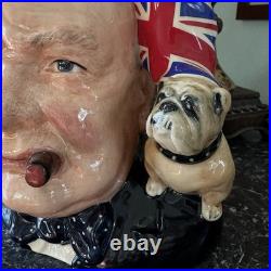 Royal Doulton'Winston Churchill' signed Character Jug of the Year (D6907) 1992