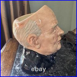 Royal Doulton'Winston Churchill' signed Character Jug of the Year (D6907) 1992