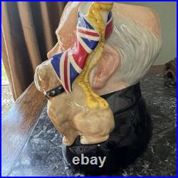 Royal Doulton'Winston Churchill' signed Character Jug of the Year (D6907) 1992