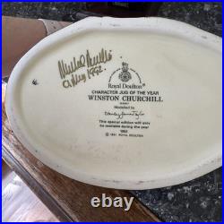 Royal Doulton'Winston Churchill' signed Character Jug of the Year (D6907) 1992