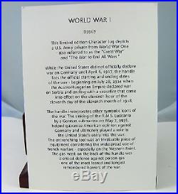 Royal Doulton World War 1 Character Jug- Ltd. Ed. 184/350 MIB