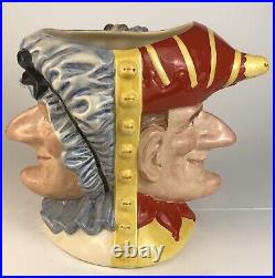 Royal Doulton double sided Character Jug PUNCH & JUDY D6946 (with COA)